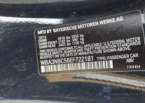 2014 BMW 428I xDrive z USA, uszkodzony, nr VIN WBA3N9C56EF722181